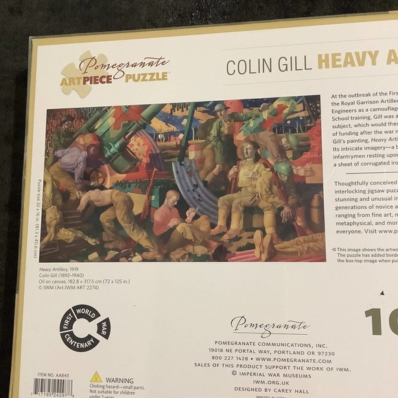 Pomegranate Colin Gill Heavy Artillery 1000 Piece Jigsaw Puzzle New - Picture 5 of 6